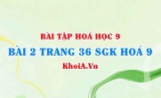 Bài 2 trang 36 SGK Hoá 9: Muối Natri Clorua NaCl và Muối Kali Nitrat KNO3
